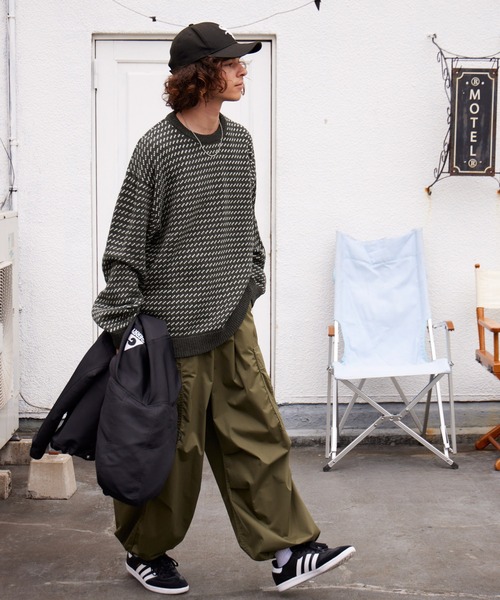 「BARK MANHATTAN」 長袖ニット M アイボリー メンズ_画像7