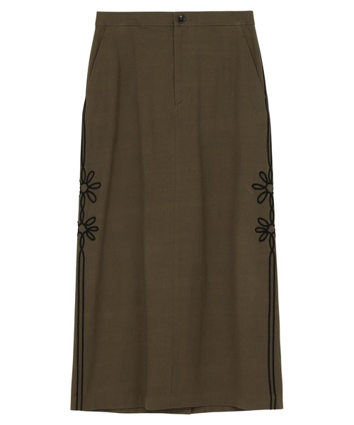 ZUCCa（ズッカ） ロング スカート CORD EMBROIDERY BOTTOM / S