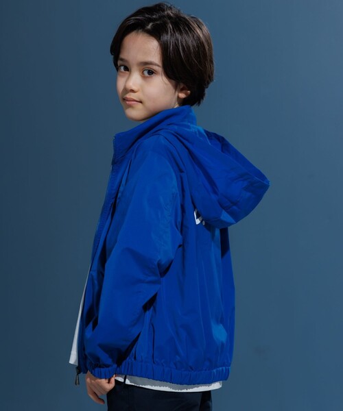 ブルゾン アウター 「撥水」「140-170cm」バックロゴ ポケッタブル ブルゾン キッズ 子供服の画像
