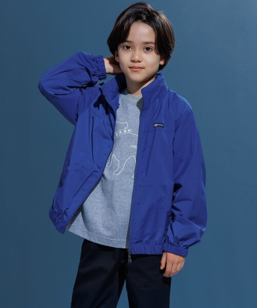 ブルゾン アウター 「撥水」「140-170cm」バックロゴ ポケッタブル ブルゾン キッズ 子供服の画像