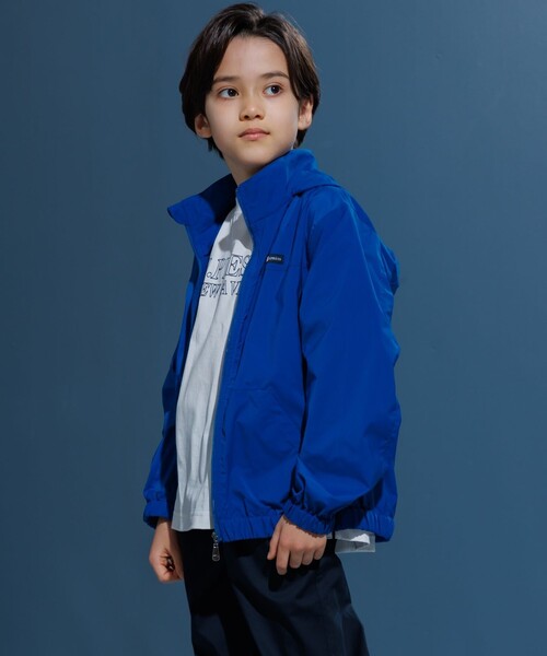 ブルゾン アウター 「撥水」「140-170cm」バックロゴ ポケッタブル ブルゾン キッズ 子供服の画像