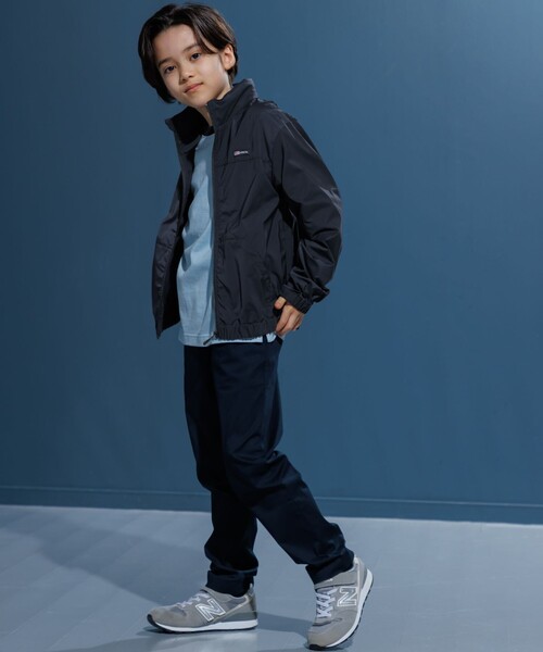 ブルゾン アウター 「撥水」「140-170cm」バックロゴ ポケッタブル ブルゾン キッズ 子供服の画像