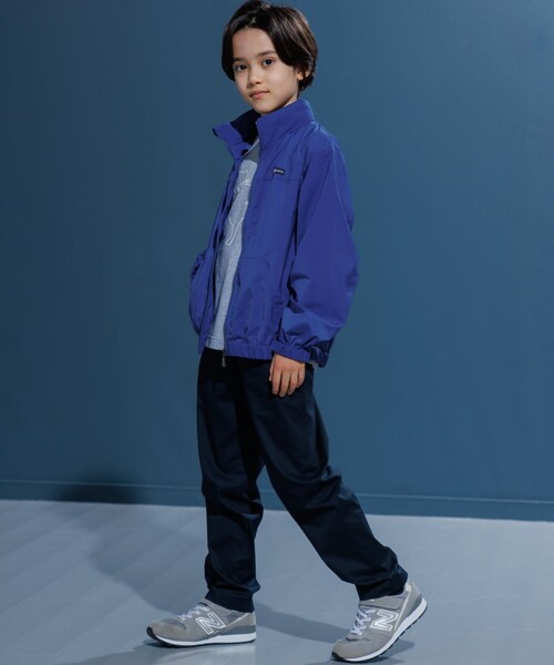 ブルゾン アウター 「撥水」「140-170cm」バックロゴ ポケッタブル ブルゾン キッズ 子供服の画像