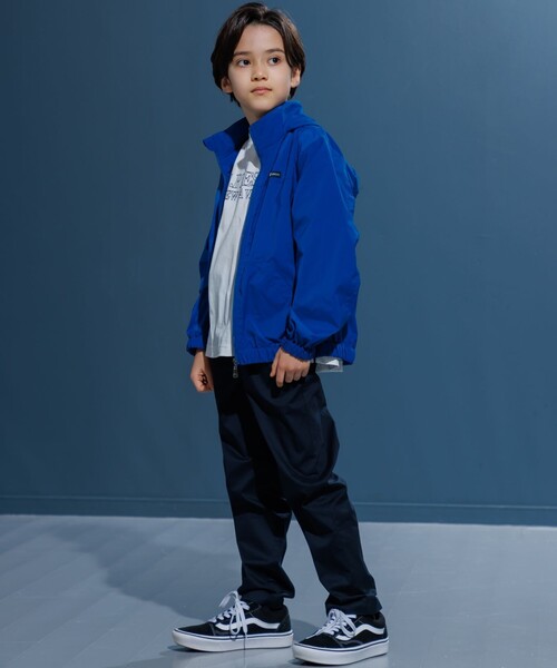 ブルゾン アウター 「撥水」「140-170cm」バックロゴ ポケッタブル ブルゾン キッズ 子供服の画像