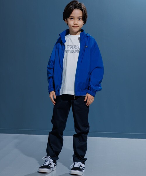ブルゾン アウター 「撥水」「140-170cm」バックロゴ ポケッタブル ブルゾン キッズ 子供服の画像