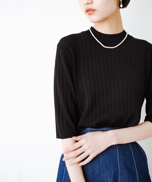 「ANNA LUNA」 7分袖ニット MEDIUM ベージュ レディース_画像4