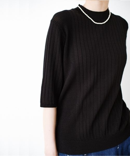 「ANNA LUNA」 7分袖ニット MEDIUM ベージュ レディース_画像5