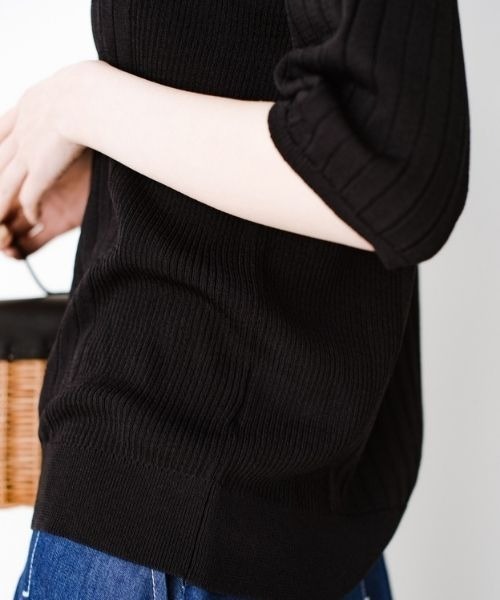 「ANNA LUNA」 7分袖ニット MEDIUM ベージュ レディース_画像7