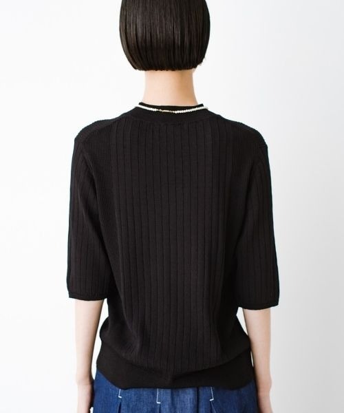 「ANNA LUNA」 7分袖ニット MEDIUM ベージュ レディース_画像9