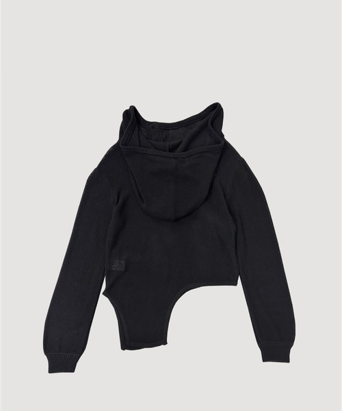 VIAVANDA ニット セーター OPEN KNIT HOODED TOP レディース