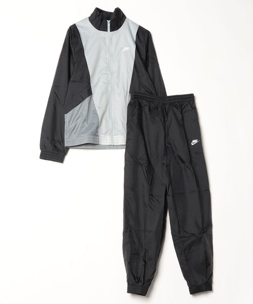 【本日発送】Nike ジャージ上下セット グレー/ブラック ナイキ NIKE クラブ ウーヴン トラック スーツ メンズ ブラック 黒