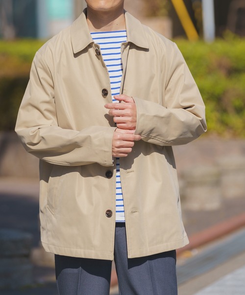 【美品】アーバンリサーチ ステンカラーコート キャメル Ｌサイズ ITEMS URBANRESEARCH（アイテムズ アーバンリサーチ） uvカット コート