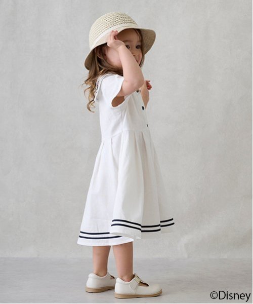 「petit main」 「KIDS」半袖ワンピース 100cm ライトブルー キッズ_画像6