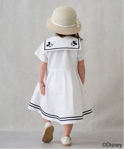 「petit main」 「KIDS」半袖ワンピース 100cm ライトブルー キッズ_画像7