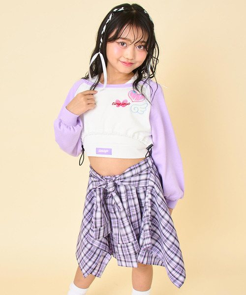 ANAP kids（アナップキッズ） スカート 腰巻風チェックスカート キッズ