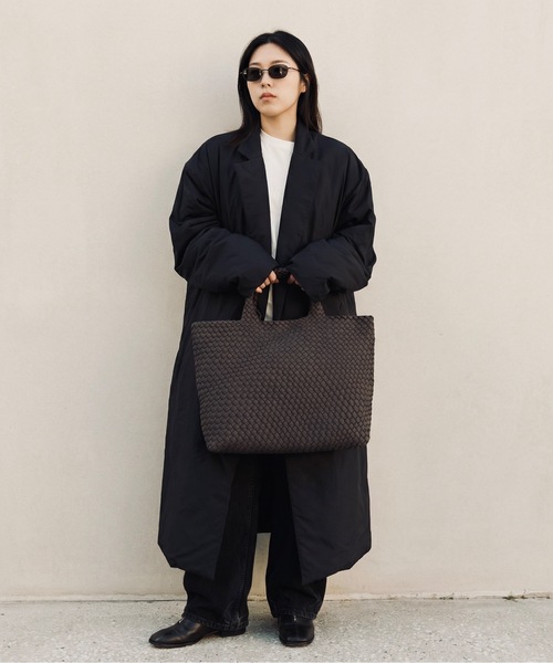 トートバッグ HERB/Intrecciato Middle Tote Bag with Pouch/ポーチ付きミドルトートバッグ レディース メンズの画像