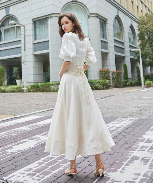 「AND COUTURE」 ロングスカート MEDIUM レッド レディース_画像9