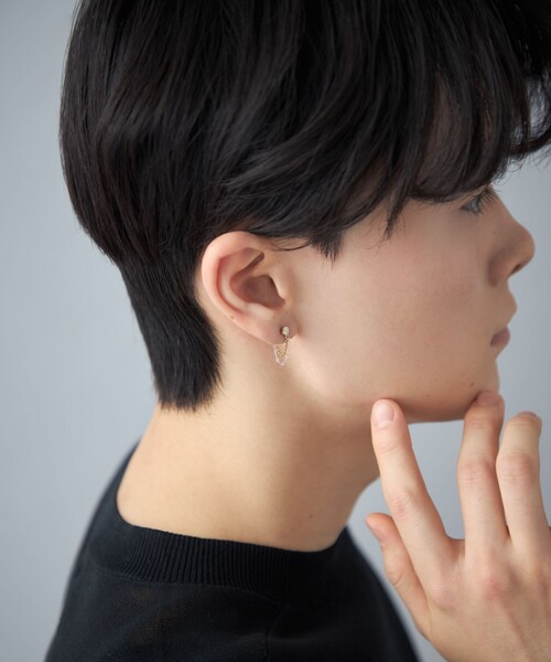 Jouete（ジュエッテ） ピアス ピアス チェーン コンビカラー