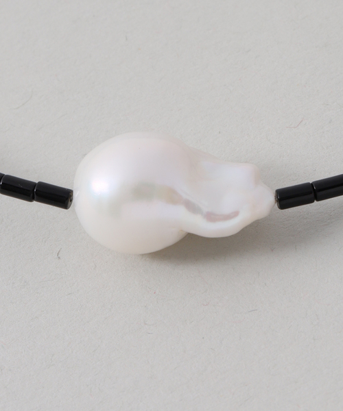 ネックレス PREEK/プリーク Baroque pearl stone line choker ネックレス レディースの画像