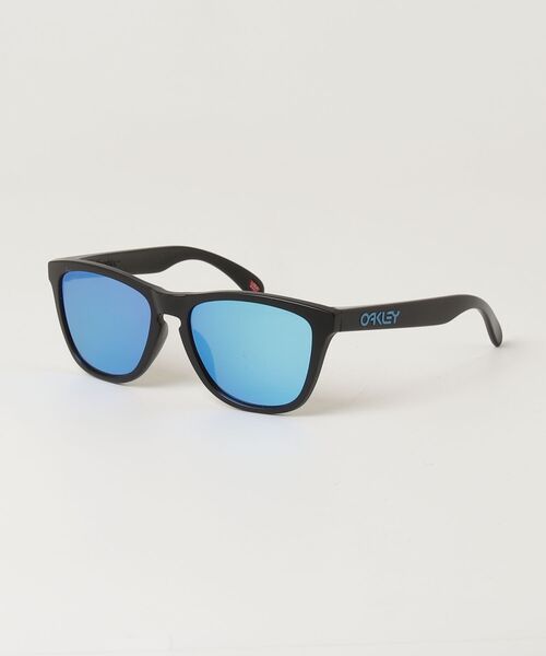 Oakley スポーツサングラス 00s USブラック/ブルー OAKLEY（オークリー） サングラス FREE ブラック×ブルー メンズ