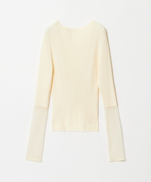 「allureville」 長袖ニット 2 グレー レディース_画像5