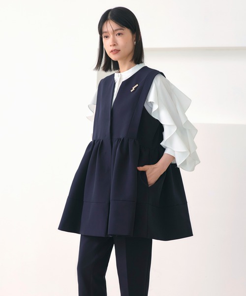 「RUIRUE BOUTIQUE」 セットアップ LL アイボリー レディースの画像