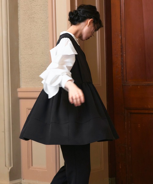 「RUIRUE BOUTIQUE」 セットアップ LL アイボリー レディースの画像