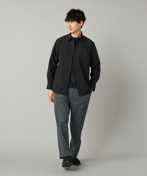 【本日限定価格】COMME CA COLLECTION コムサ 黒 長袖シャツ COMME CA MEN（コムサメン） シャツ 「撥水」「COMME CA MEN BLACK