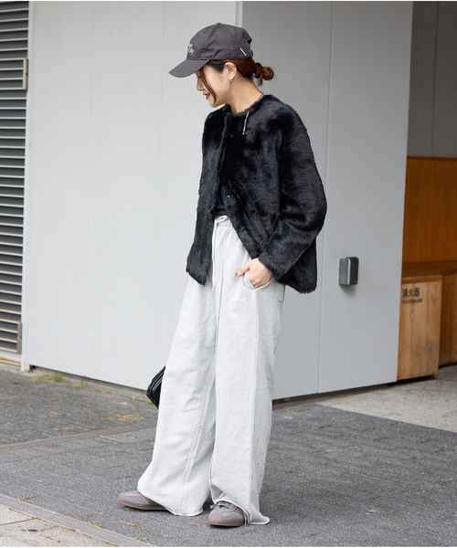 「JOURNAL STANDARD」 ノーカラージャケット FREE ベージュ レディースの画像