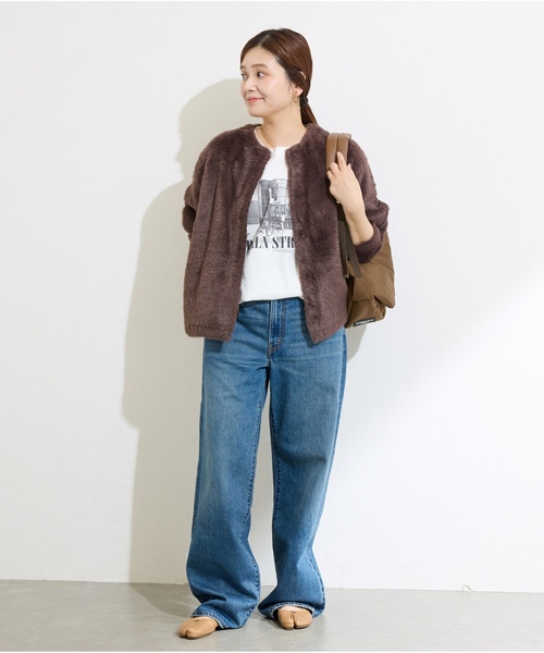 「JOURNAL STANDARD」 ノーカラージャケット FREE ベージュ レディースの画像
