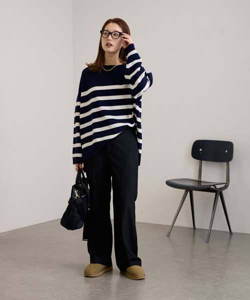 「FRAMeWORK」 パンツ 38 チャコールグレー レディースの画像