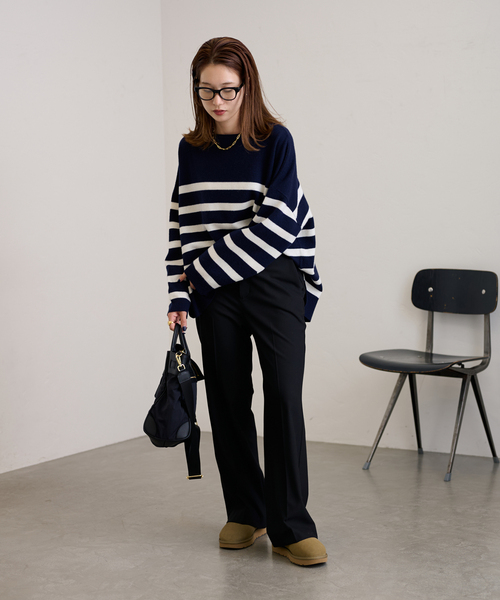 「FRAMeWORK」 パンツ 38 チャコールグレー レディースの画像