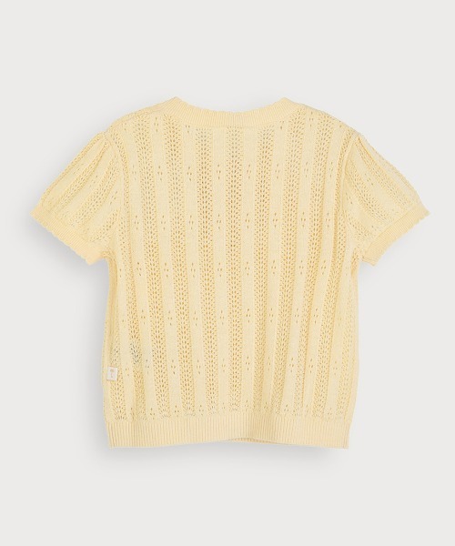 ヘンリーネック tシャツ サマーニット半袖トップス キッズ 子供服