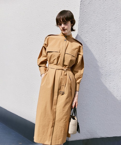 「allureville」 長袖ワンピース 2 ベージュ レディースの画像