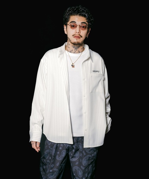 「Subciety」 長袖シャツ X-LARGE ブラック メンズ_画像8