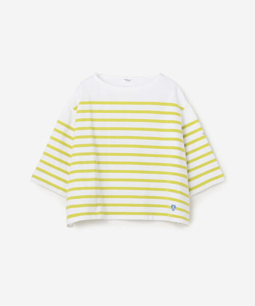 tシャツ ORCIVAL | ラッセル ボートネック5分袖Tシャツ WOMEN レディースの画像