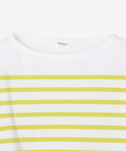 tシャツ ORCIVAL | ラッセル ボートネック5分袖Tシャツ WOMEN レディースの画像