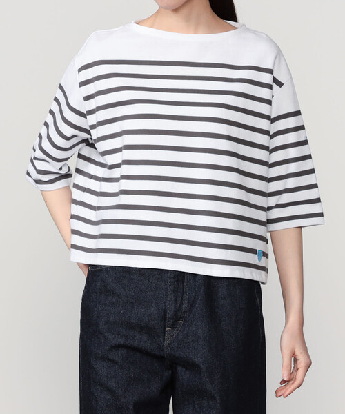 ORCIVAL（オーシバル） tシャツ | ラッセル ボートネック5分袖Tシャツ