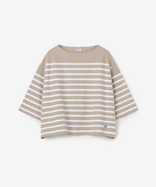 tシャツ ORCIVAL | ラッセル ボートネック5分袖Tシャツ WOMEN レディースの画像