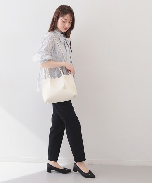 index（インデックス） トートバッグ 「軽量／2WAY」合皮スカラップ