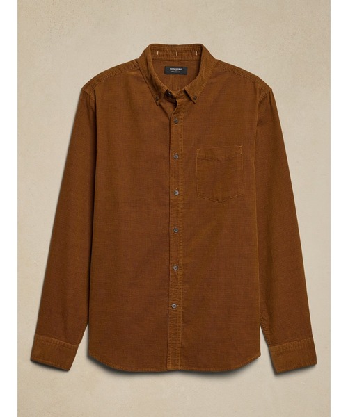 「BANANA REPUBLIC FACTORY STORE」 長袖シャツ L ブラウン メンズ_画像6