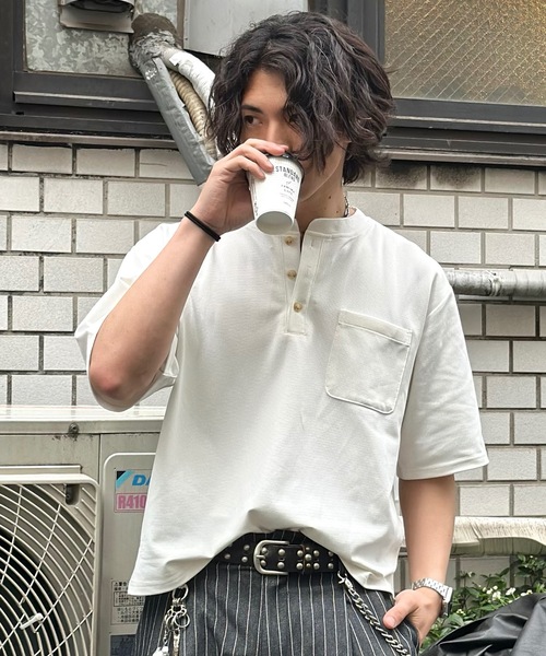 MandO（エムオー） tシャツ 「接触冷感」ファンクションカノコヘンリー