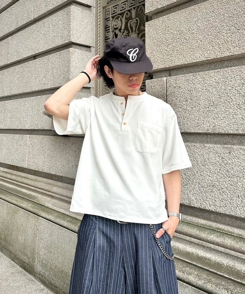 MandO（エムオー） tシャツ 「接触冷感」ファンクションカノコヘンリー