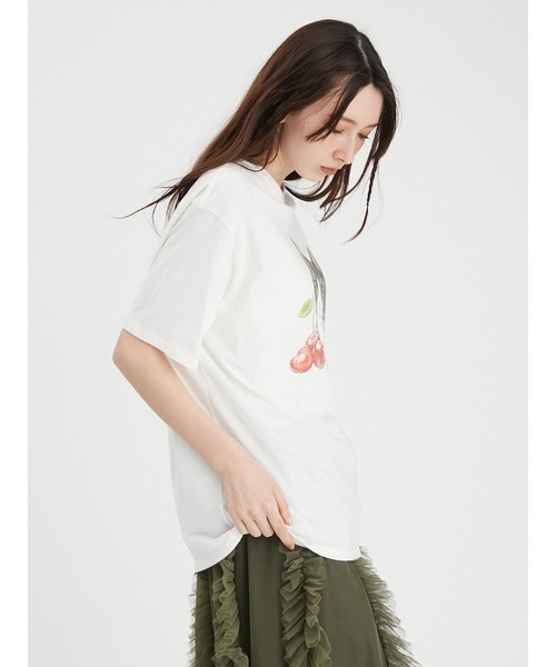 「FURFUR」 半袖Tシャツ 0 ブルー レディース_画像5