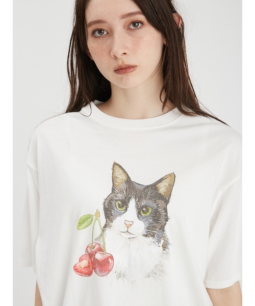「FURFUR」 半袖Tシャツ 0 ブルー レディース_画像6