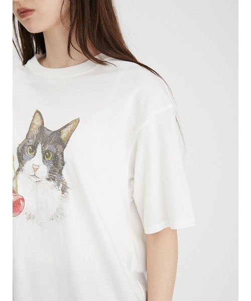 「FURFUR」 半袖Tシャツ 0 ブルー レディース_画像7