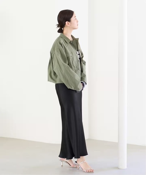 「IENA」 ロングスコート 34 黒いこと レディース