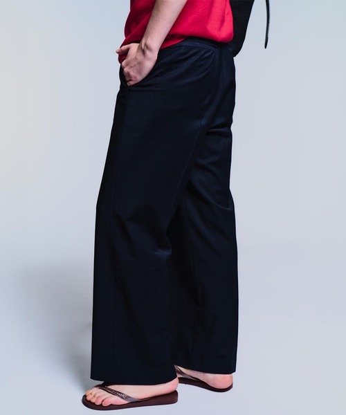ワイドパンツ スラックス 「VIA / ヴァイア」LOOSE STRAIGHT TROUSERS メンズの画像