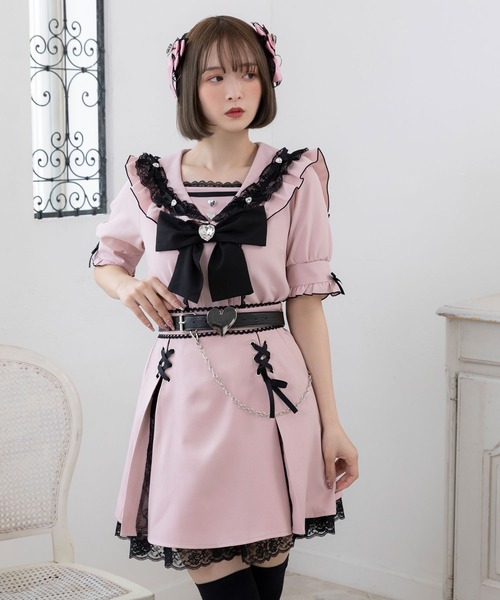 「DearMyLove」 ミニスカート MEDIUM ベビーピンク レディース_画像9