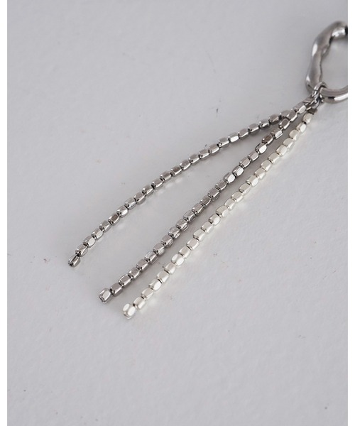 ピアス Beads Fringe Pierce レディースの画像